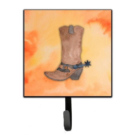 Jensendistributionservices Cowboy Boot Watercolor Leash or Key Holder MI2102465